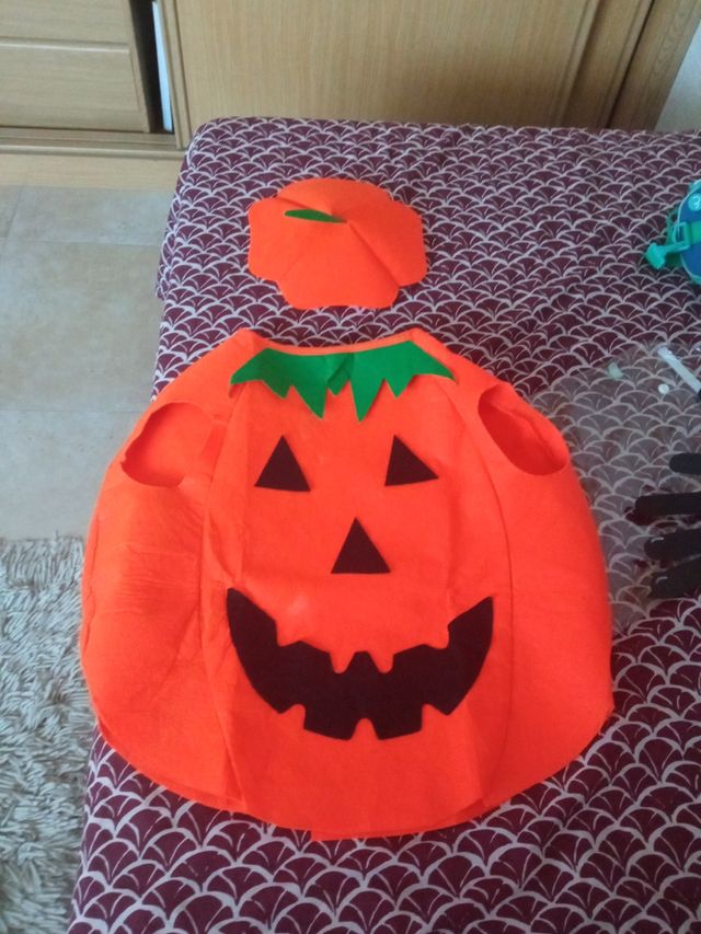 Disfraz calabaza 4años