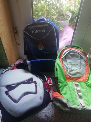 Lote  mochilas: nuevas, Real, monte REBAJADO