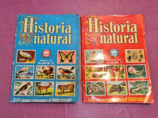 2 Album Cromos Historia Natural 1958