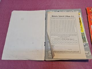 2 Album Cromos Historia Natural 1958