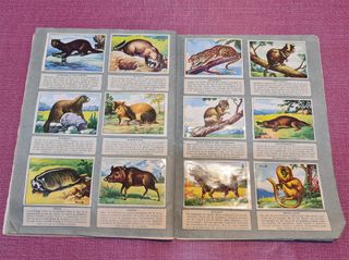 2 Album Cromos Historia Natural 1958