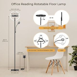 FIMEI Lámpara de Pie, 3 Luces indepientes
