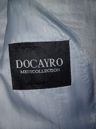 Chaqueta vintage de Lino azul claro