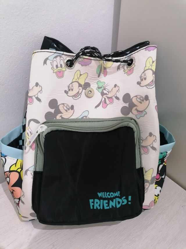 Mochila impermeable Mickey & friends cierre clip