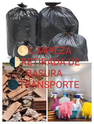 Transporte,limpieza, retirada de basura etc