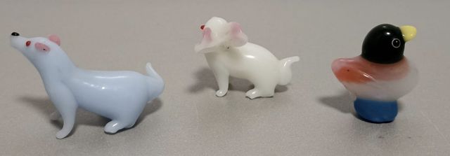 Lote Figuras Animales Cristal Murano