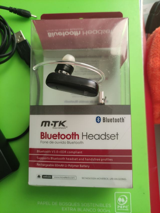 Auricular con micrófono bluetooth