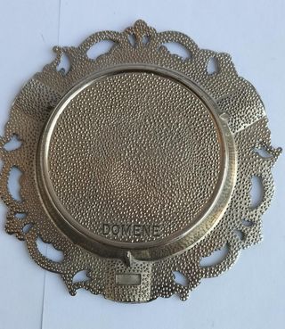 Antiguo cenicero plateado