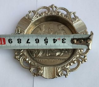 Antiguo cenicero plateado