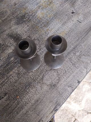 Candelabros candeleros portavelas de metal