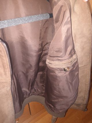 Cazadora piel vuelta