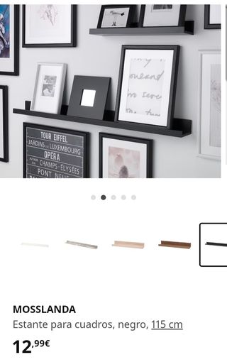 Estantes para cuadros MOSSLANDA (Ikea)