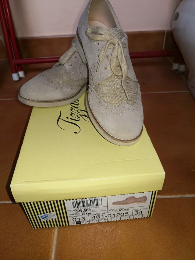 Zapatos de comunión beige claro Niño