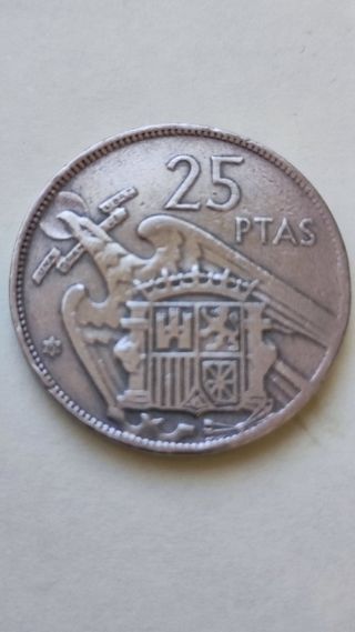 Moneda de 25 pesetas 1957*65