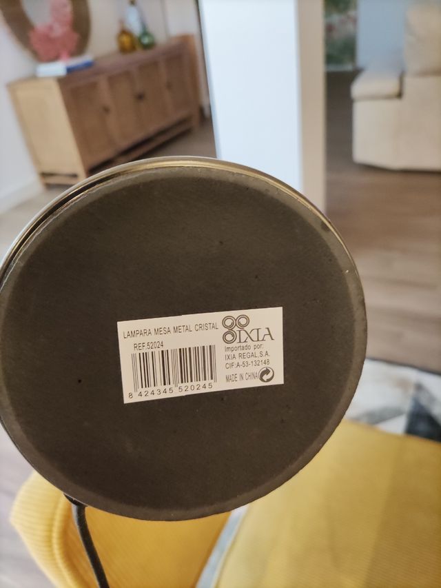 Lámpara burbujas de cristal