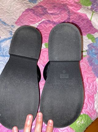 Sandalias flatform zara