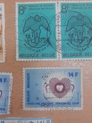 Lote de sellos de belgica, 15 euros