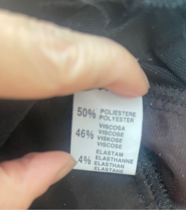 Top nero e marrone tg S