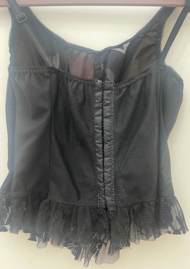 Top nero e marrone tg S