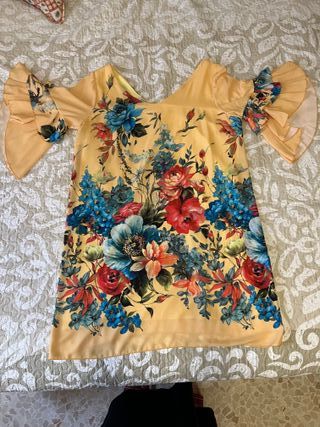 Vestido con estampado floral talla xl