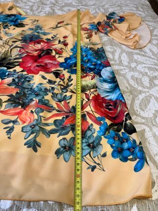 Vestido con estampado floral talla xl