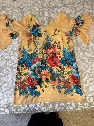Vestido con estampado floral talla xl