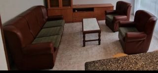 Sofás clásicos polipiel 3+1+1