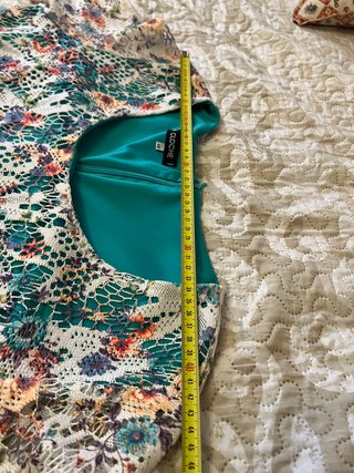 Vestido estampado de cloche talla xl