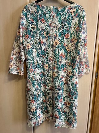Vestido estampado de cloche talla xl