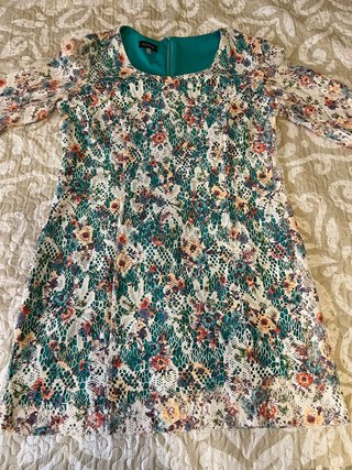 Vestido estampado de cloche talla xl