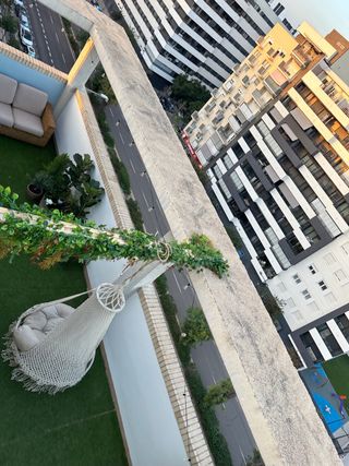 columpio jardin macrame