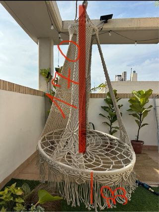 columpio jardin macrame