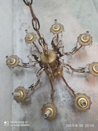 Lámpara de araña de bronce