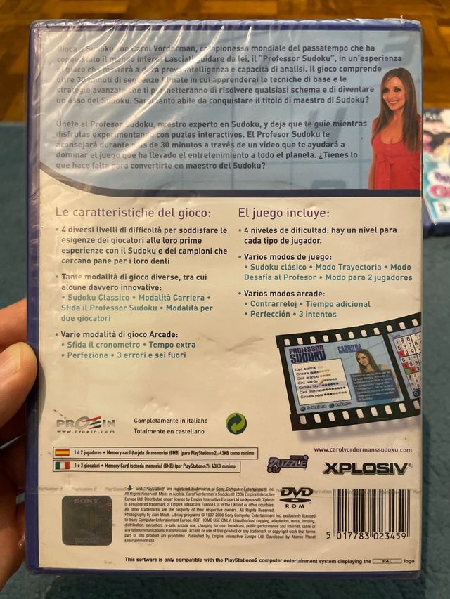Professor Sudoku PS2 nuevo PRECINTADO