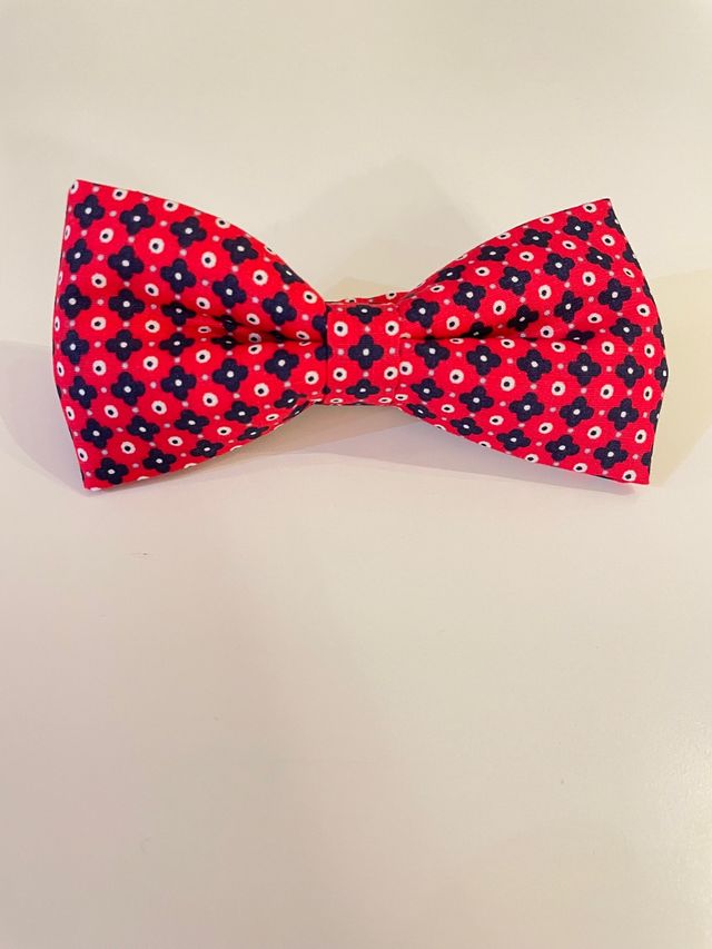 Pajarita elegante rojo opcional con pañuelo