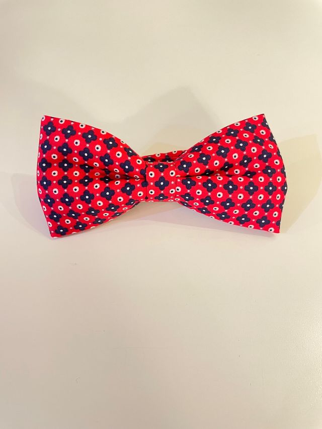 Pajarita elegante rojo opcional con pañuelo