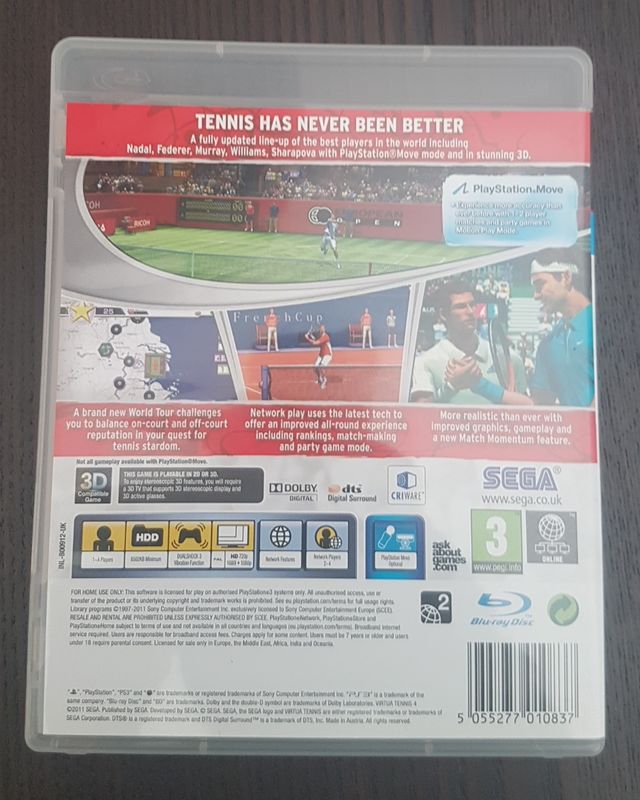 Virtual Tennis 4 - PS3