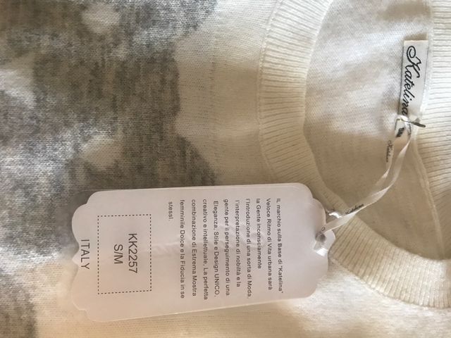 Jersey suave Oso talla S/M  Nuevo con etiqueta