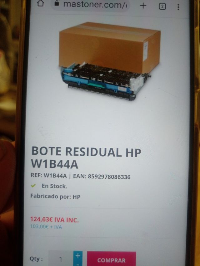 contenedor para impresoras hp