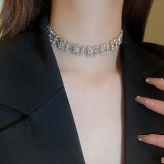 Gargantilla de Circonitas Brillantes de Luxemburgo