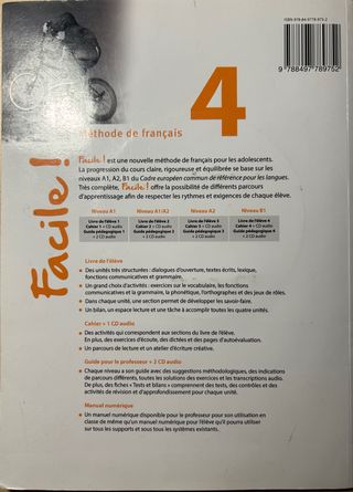 Libro y Libreta francés B1