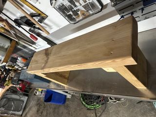 banco rustico madera maciza