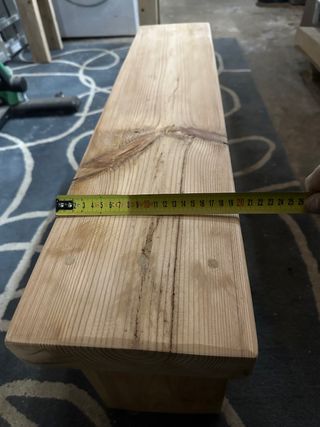 banco rustico madera maciza