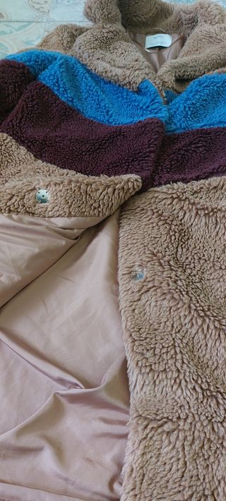 Abrigo peluche Bershka