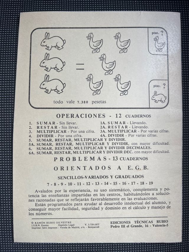 3 Cuadernos de Problemas Rubio