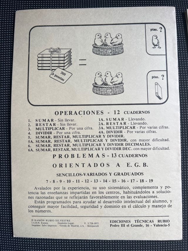 3 Cuadernos de Problemas Rubio