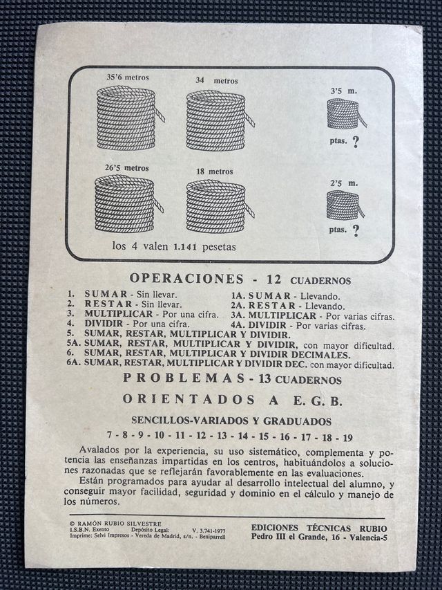 3 Cuadernos de Problemas Rubio