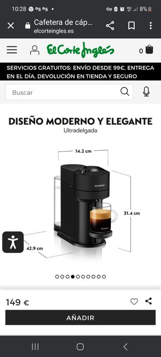 Cafetera Nespresso Krups