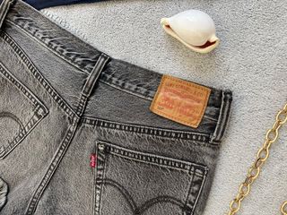 short Levis original botones vaquero gris oscuro