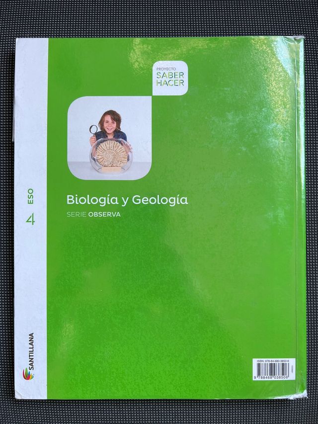 Libros Biología y Geología 4 ESO Santillana